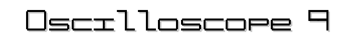 Oscilloscope 4 font